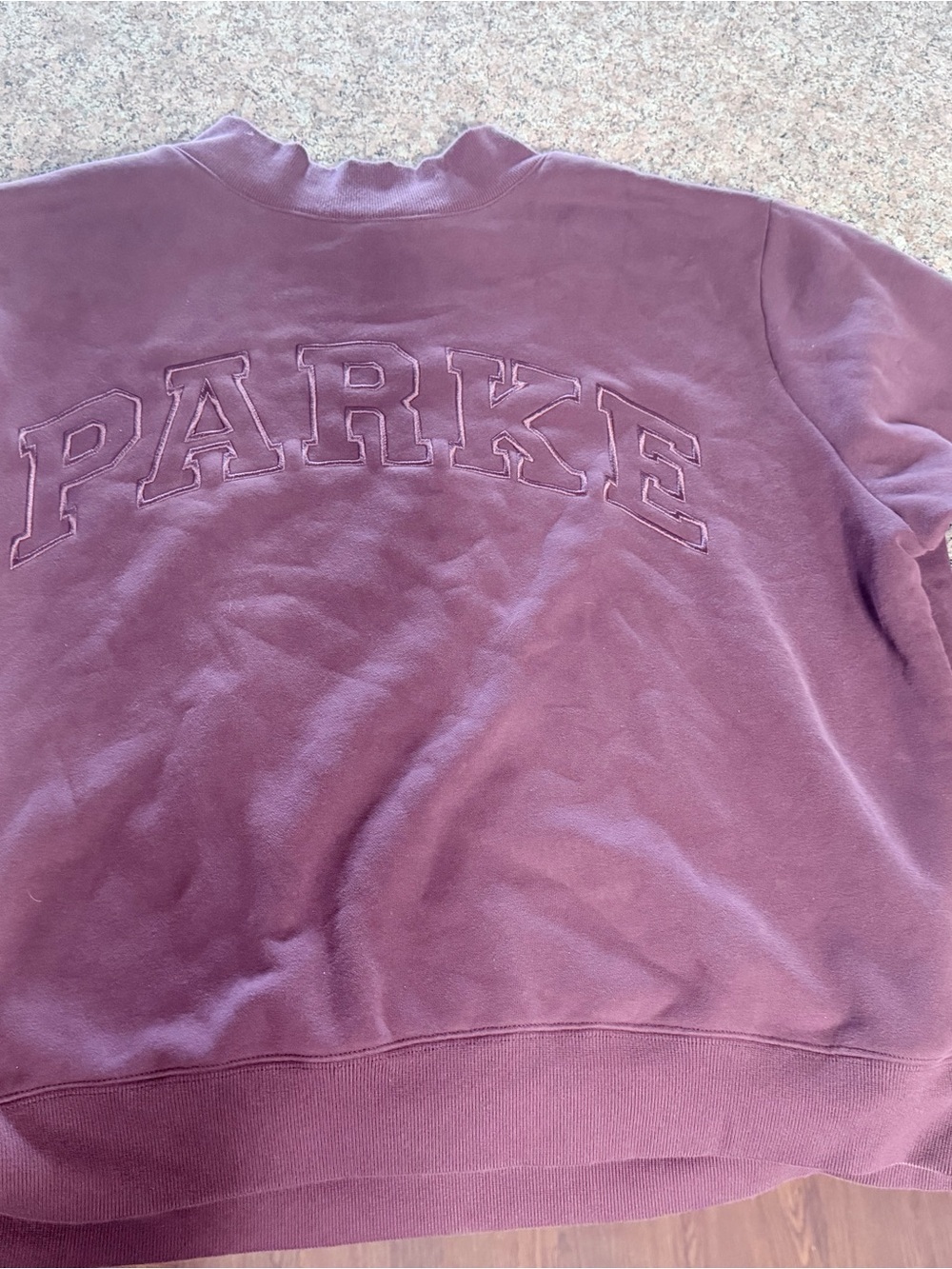 RARE EXCELLENT PREOWNED CONDITION PARKE EGGPLANT TONAL